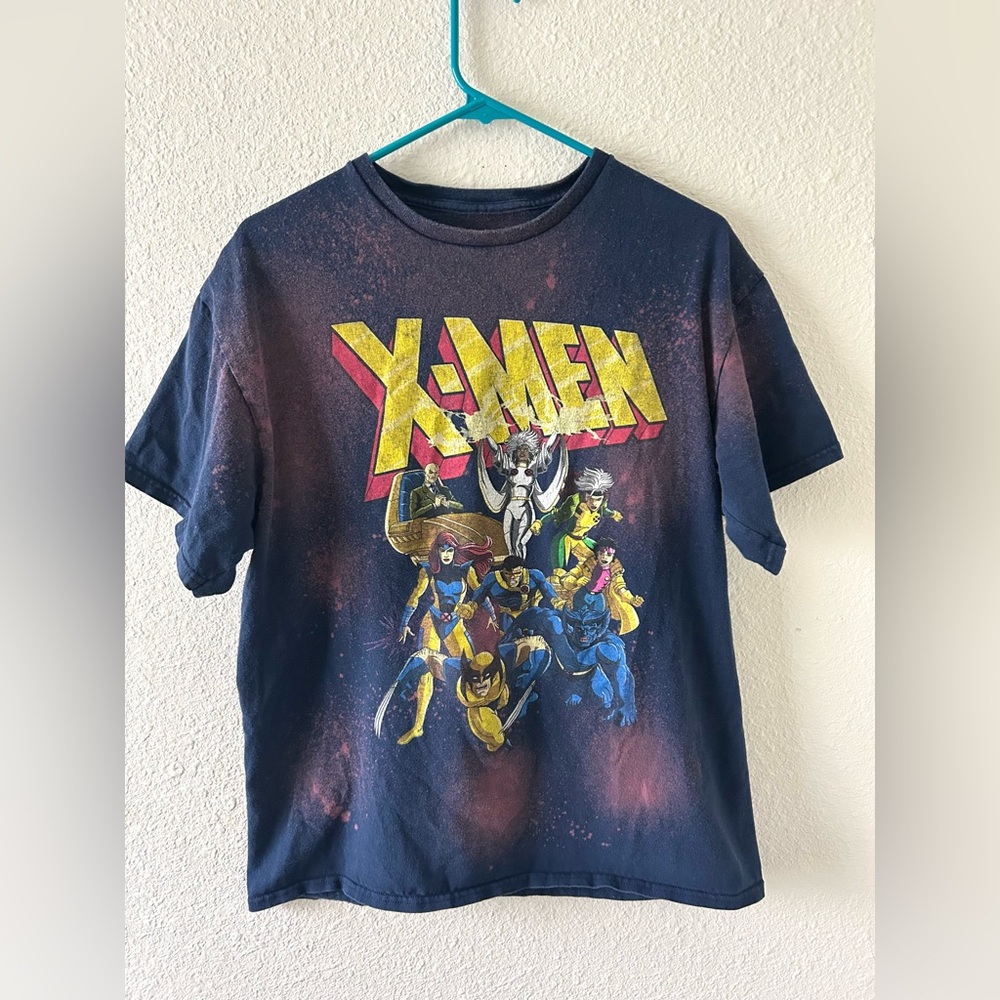 Marvel X-Men Graphic Tee L Bleached Distressed Galaxy Style Shirt - Picture 8 of 8